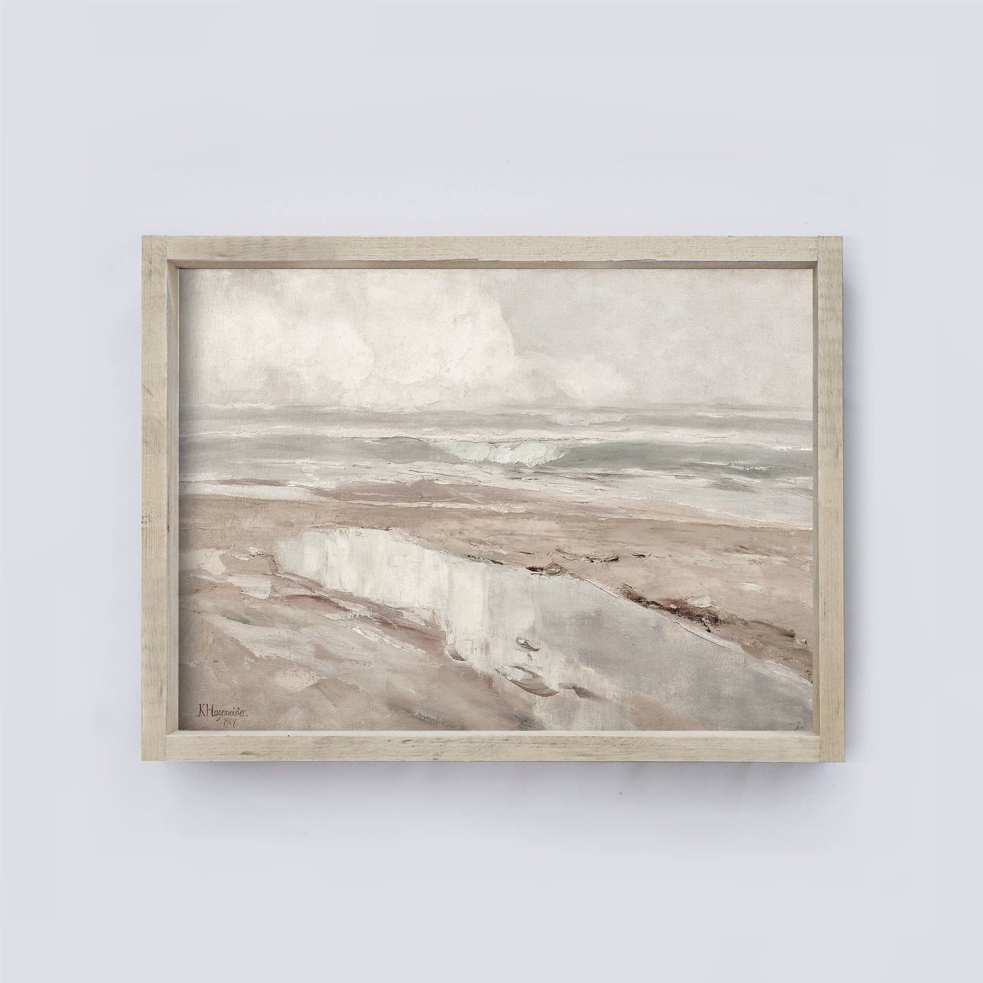Coastal Wall Decor | Vintage Sea Ocean Painting A116