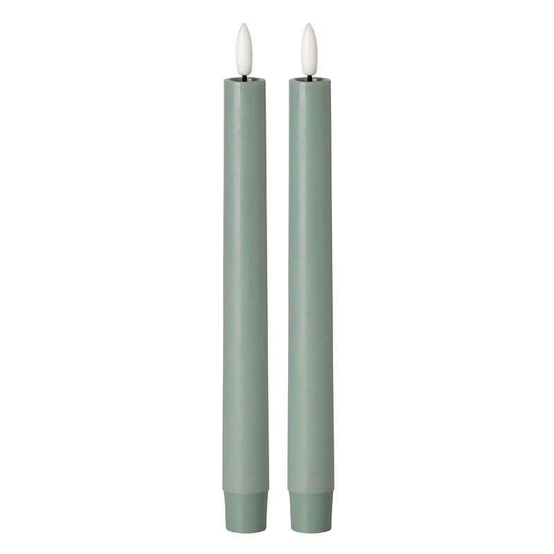 Sage Green Dinner Candle Pair – 10 Inch
