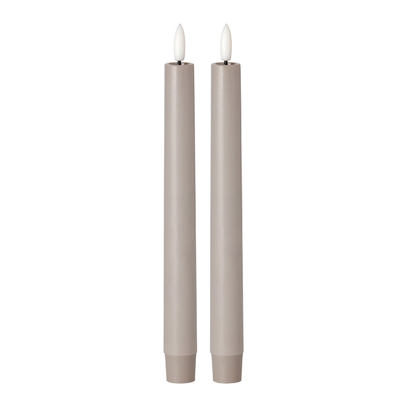 Taupe Dinner Candle  – 10 Inch