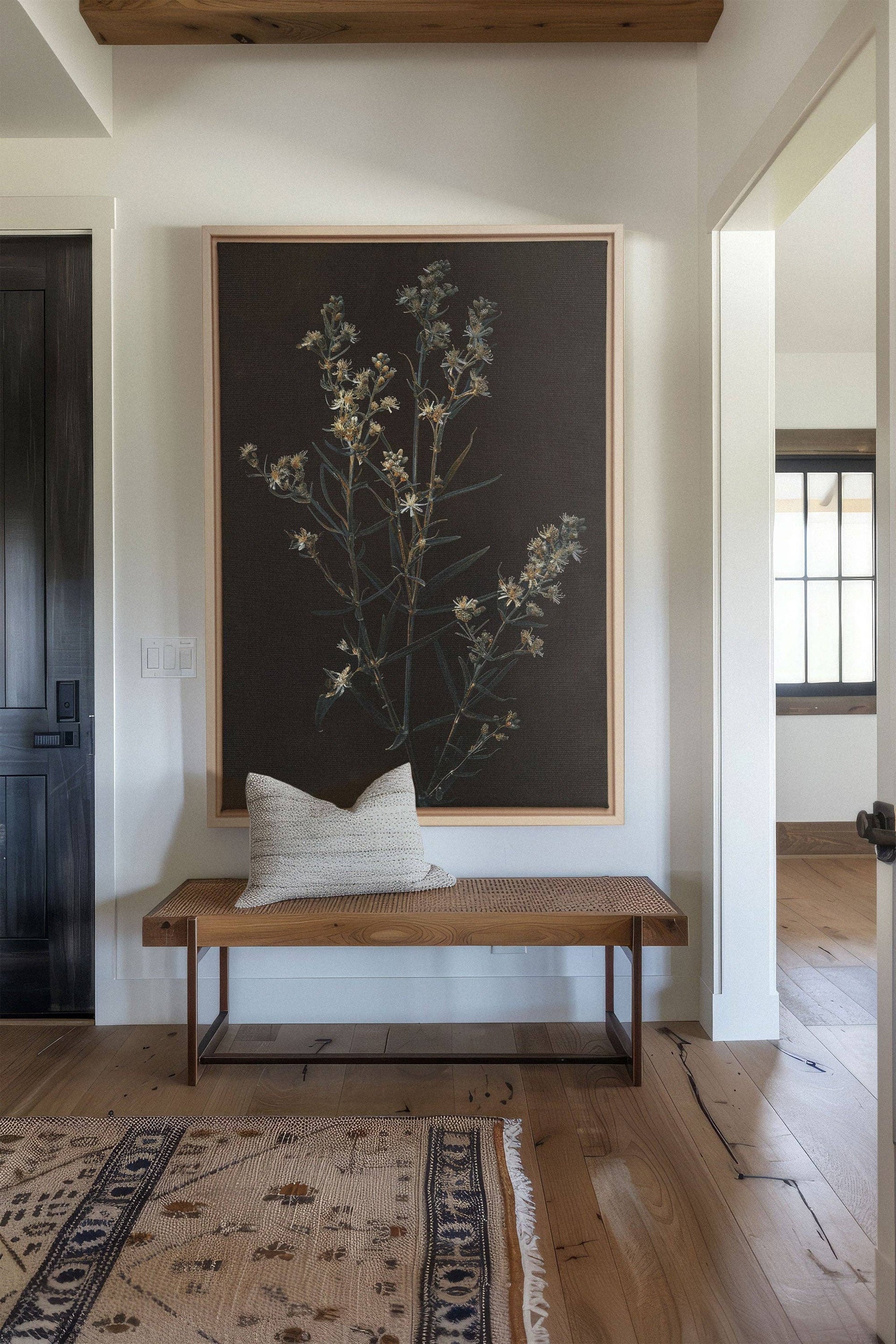 FLEUR D'ARGENT, , canvas wall art print
