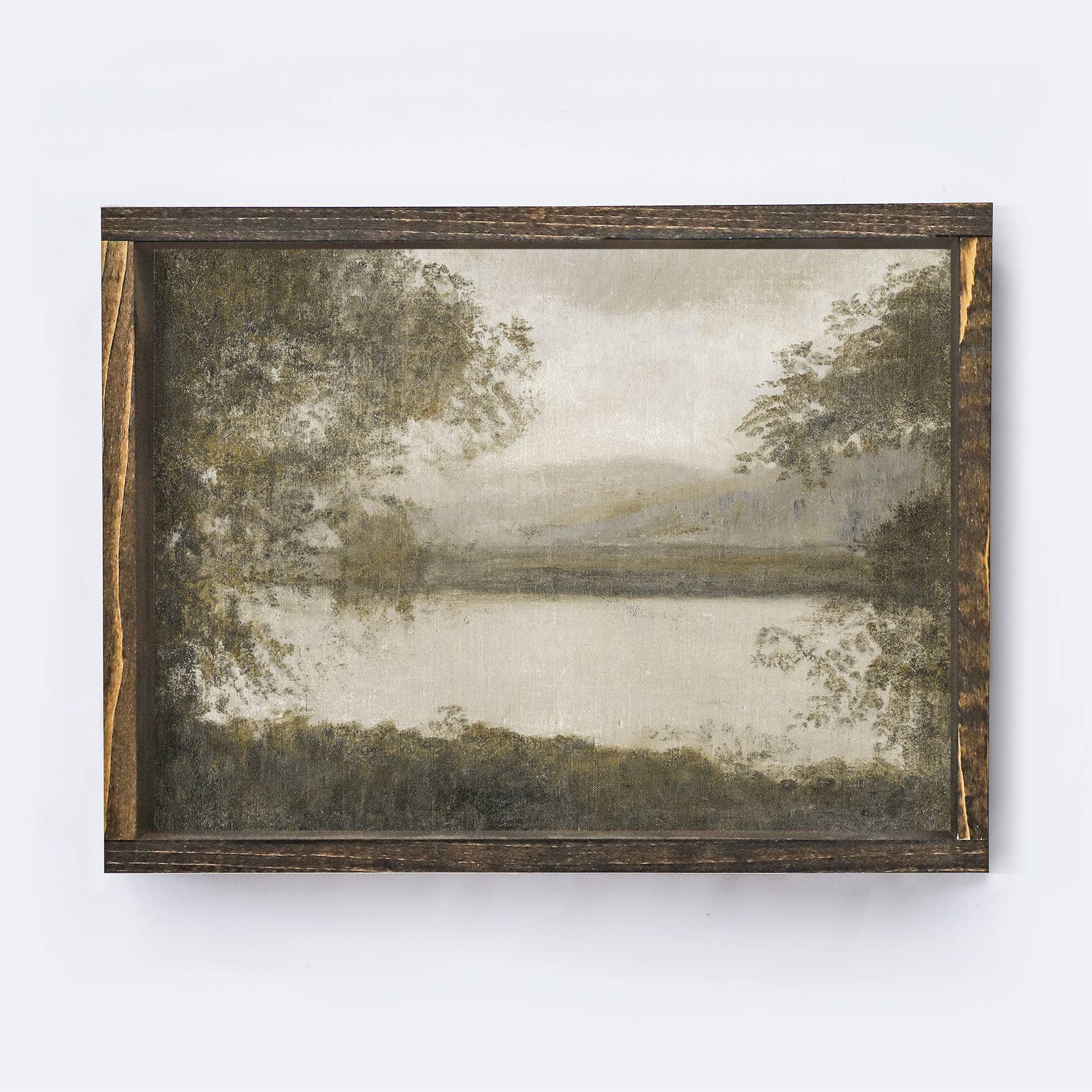 Vintage Landscape Print | By The Pond A153