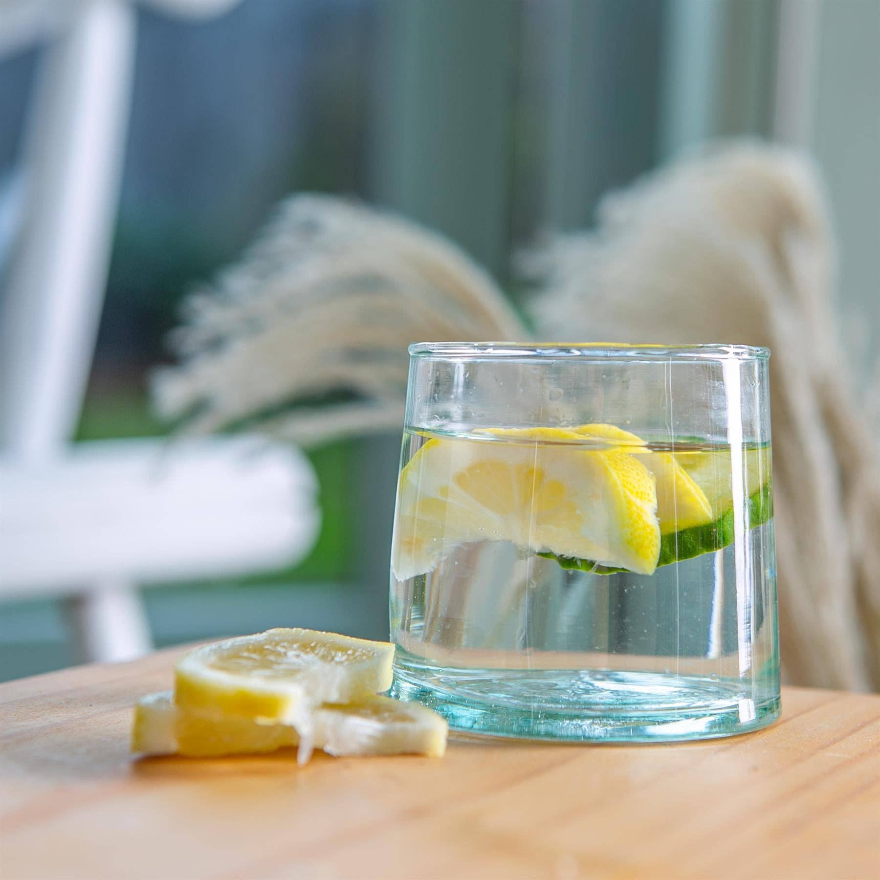 Nicola Spring Merzouga Recycled Tumbler Glass 200ml Clear