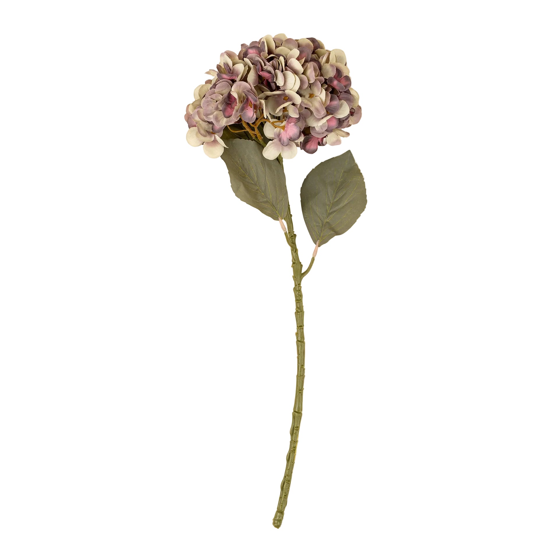 Faded Hydrangea Stem Large, Purple