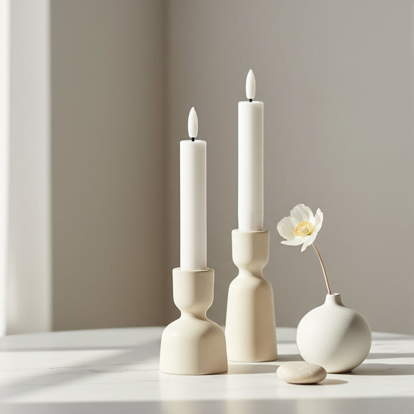 LED Kozie Kandles – Flameless Wax Candle, 6" Taper Candle