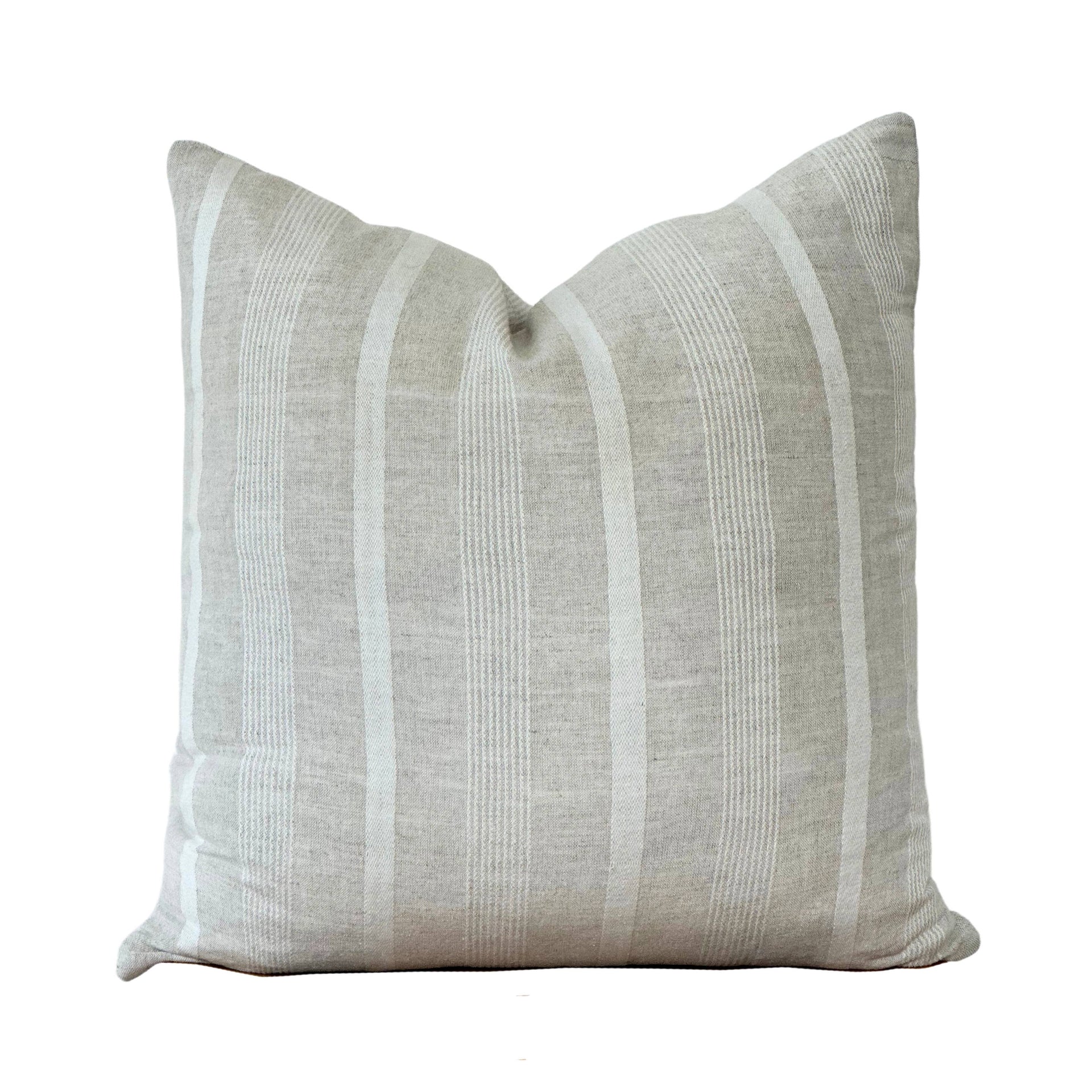 Linen Stripe Pillow Cover | Addison