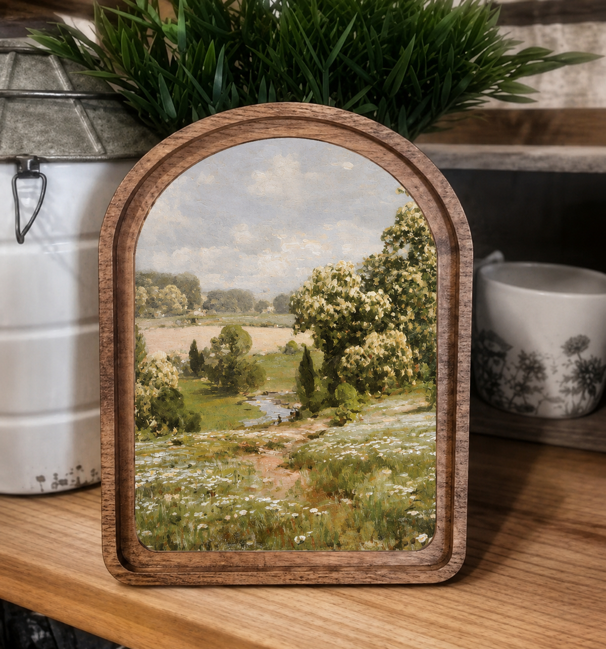 Arch Top Spring Landscape Framed Art
