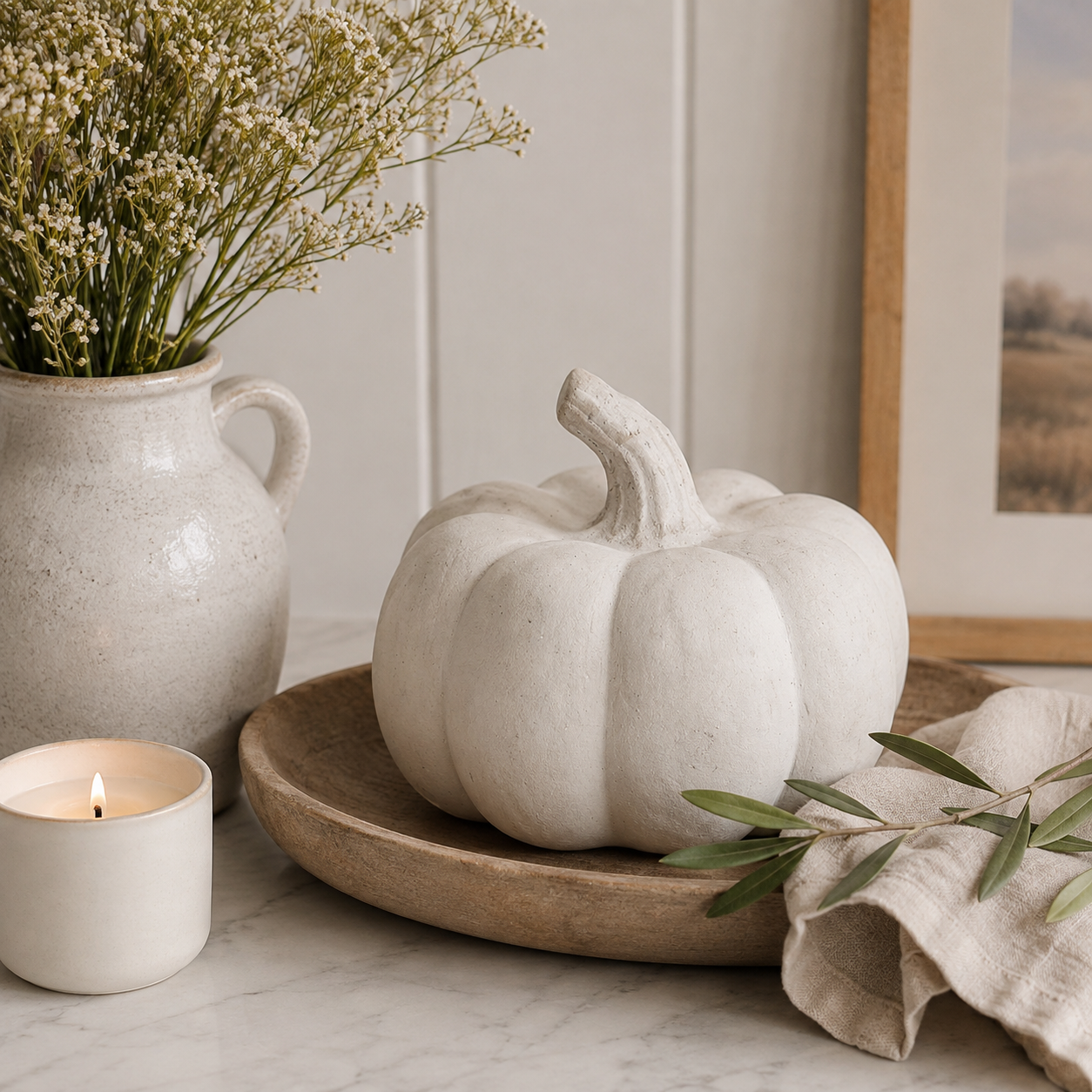 Paper Mache Pumpkin - Small