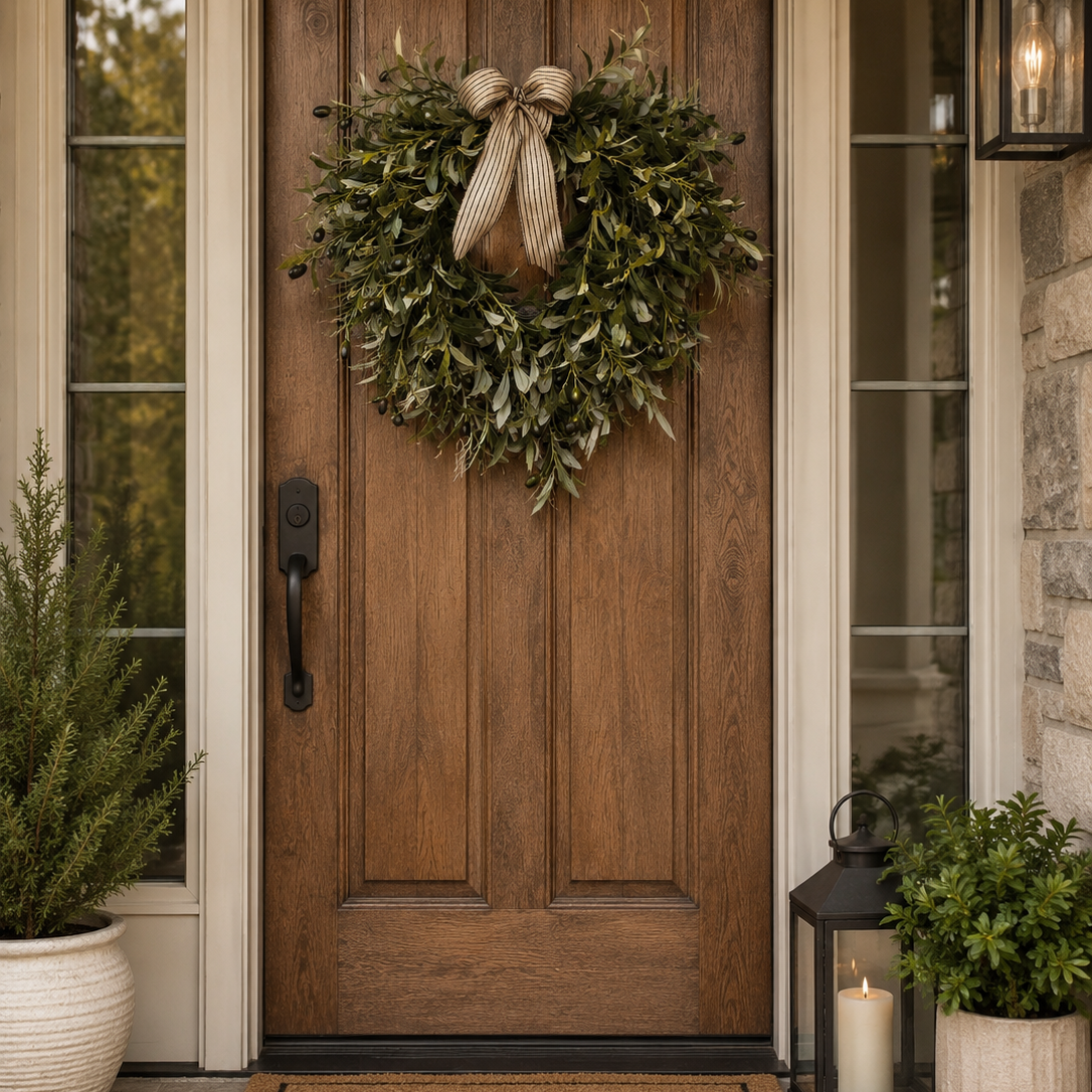 Olive Leaf Wreath 21 inch