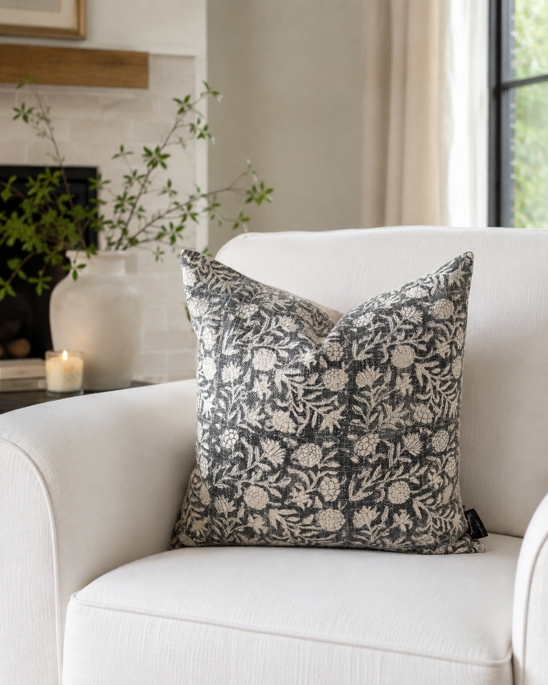 Hand Block Printed Pillow Cover