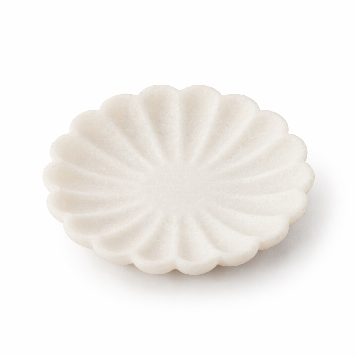 Scalloped Stone Dish