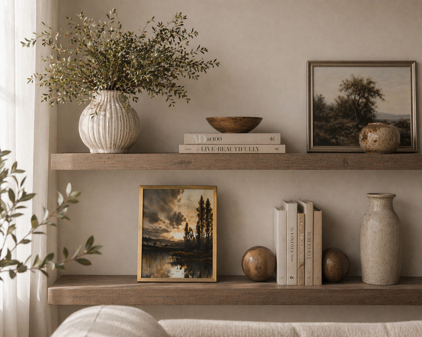 5" x 7" Standing Metal Photo Frame and print