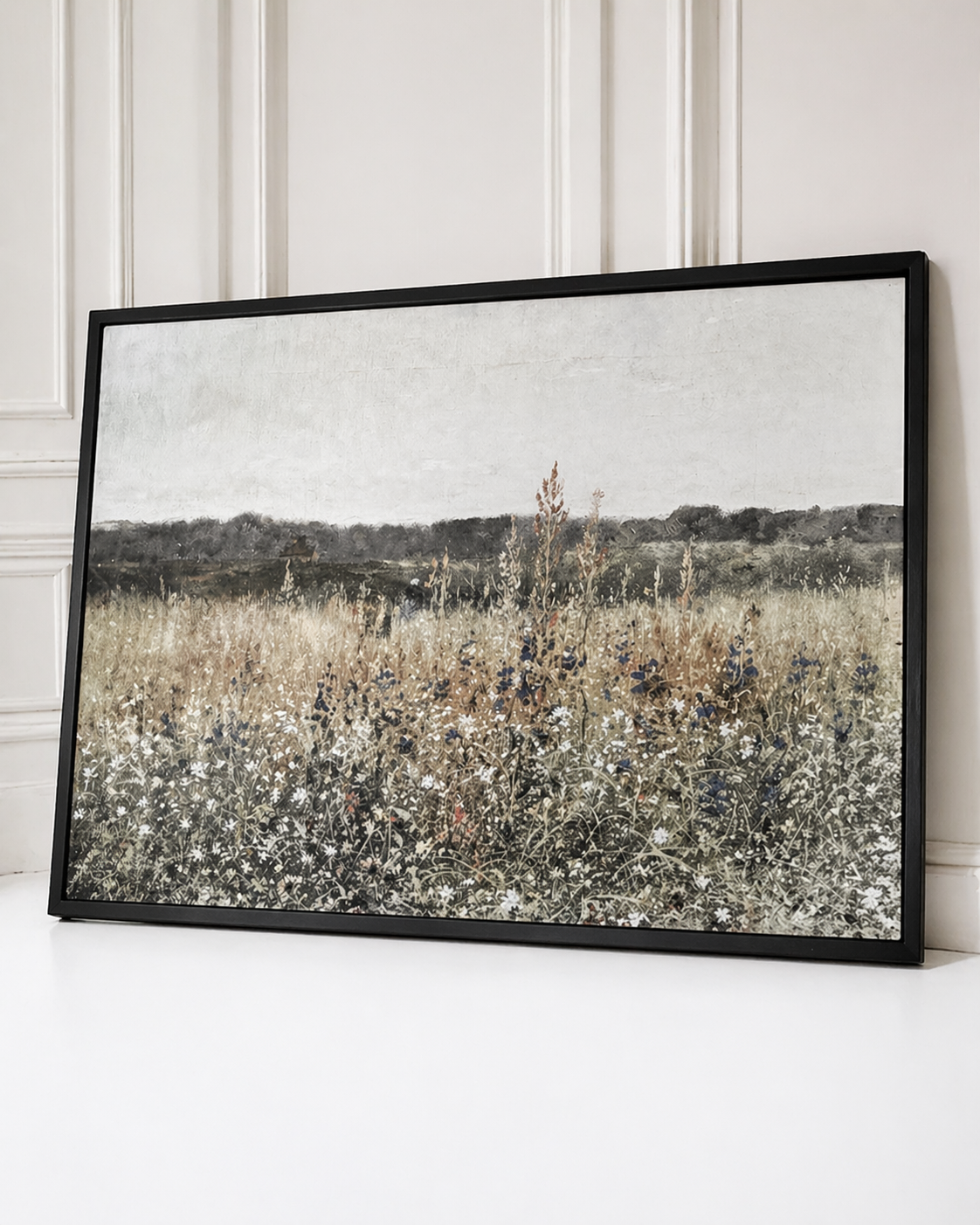 Champ Fleuri Framed Canvas Print