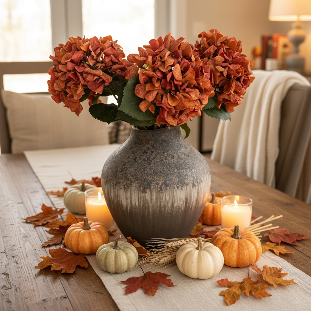 Fall Real Touch Hydrangea