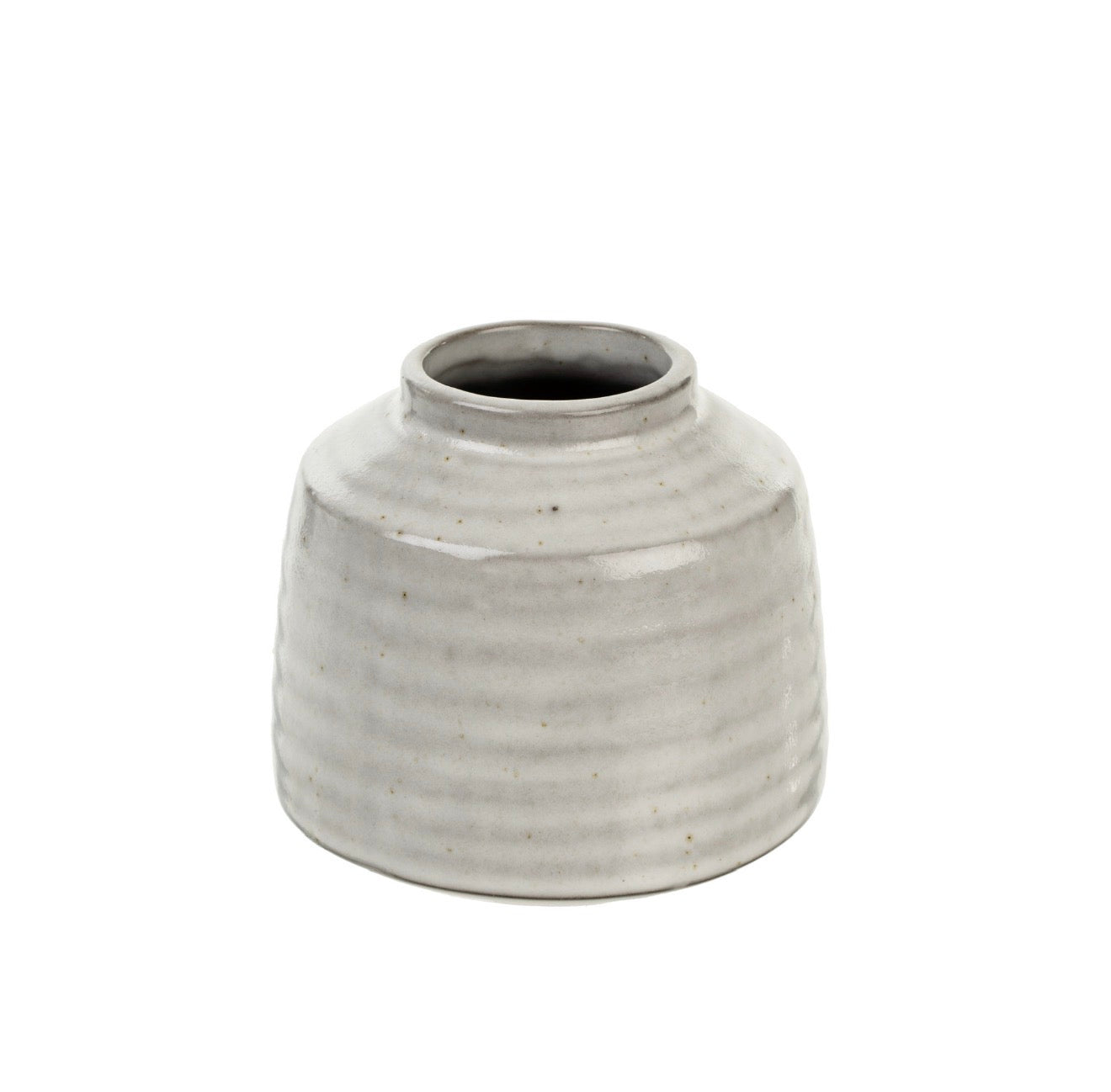 Poplar Vase Small, White