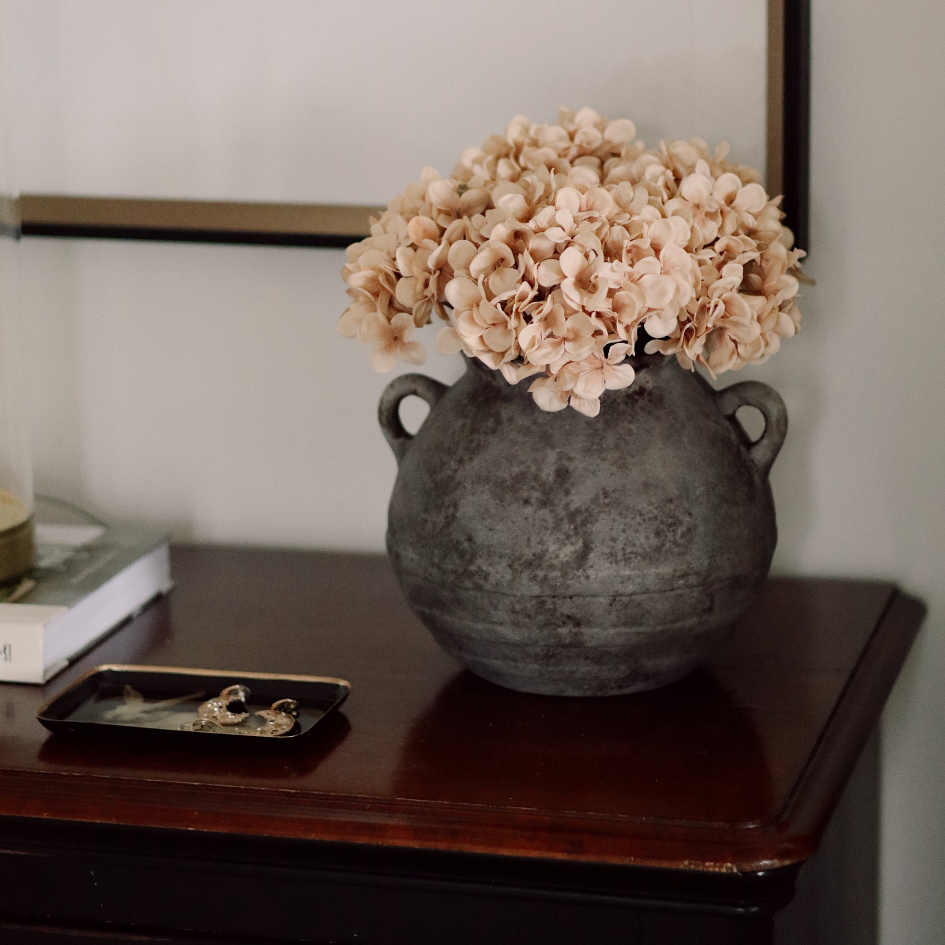 Hydrangea Floral Stem, Cream