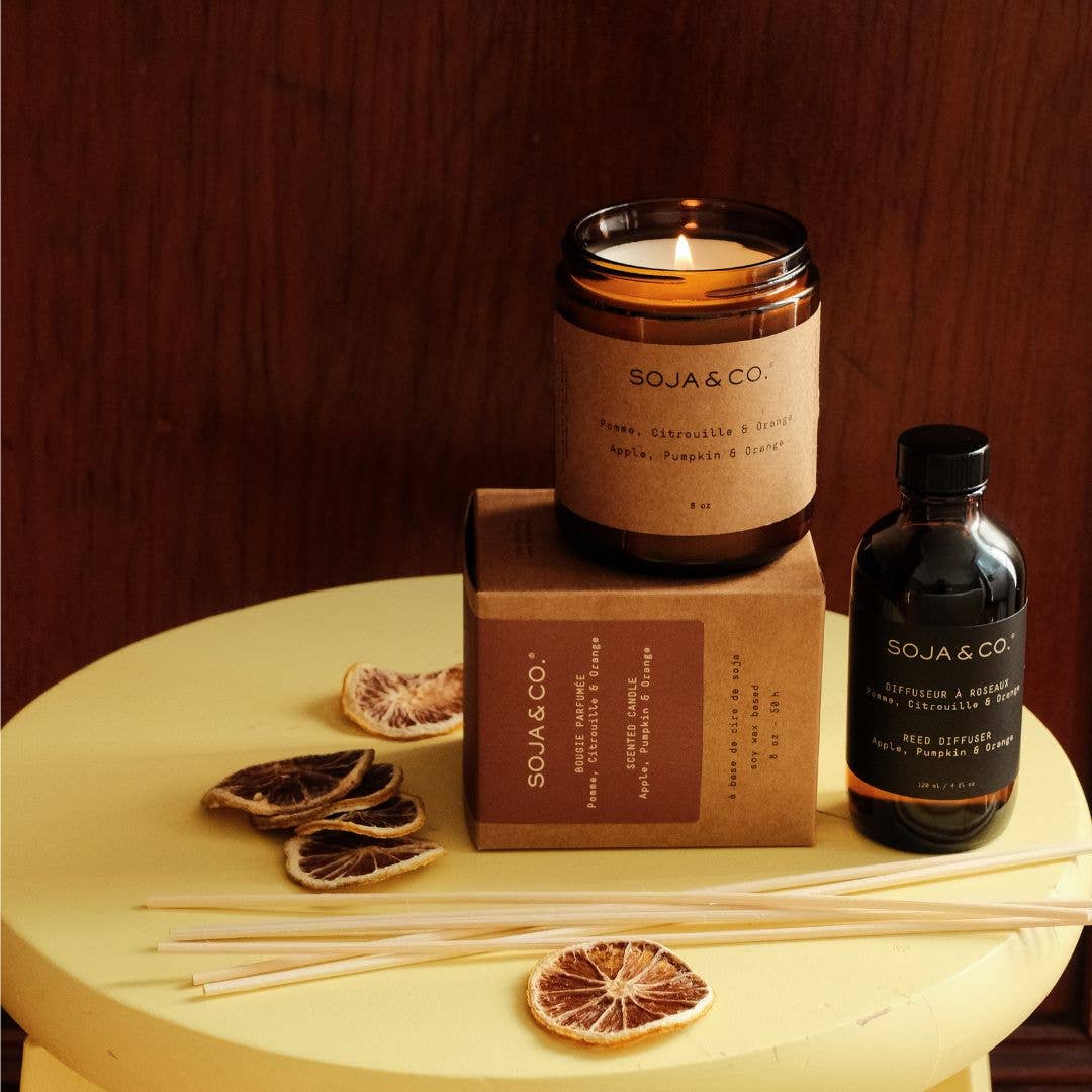 Soy Wax Candle | Apple, Pumpkin & Orange