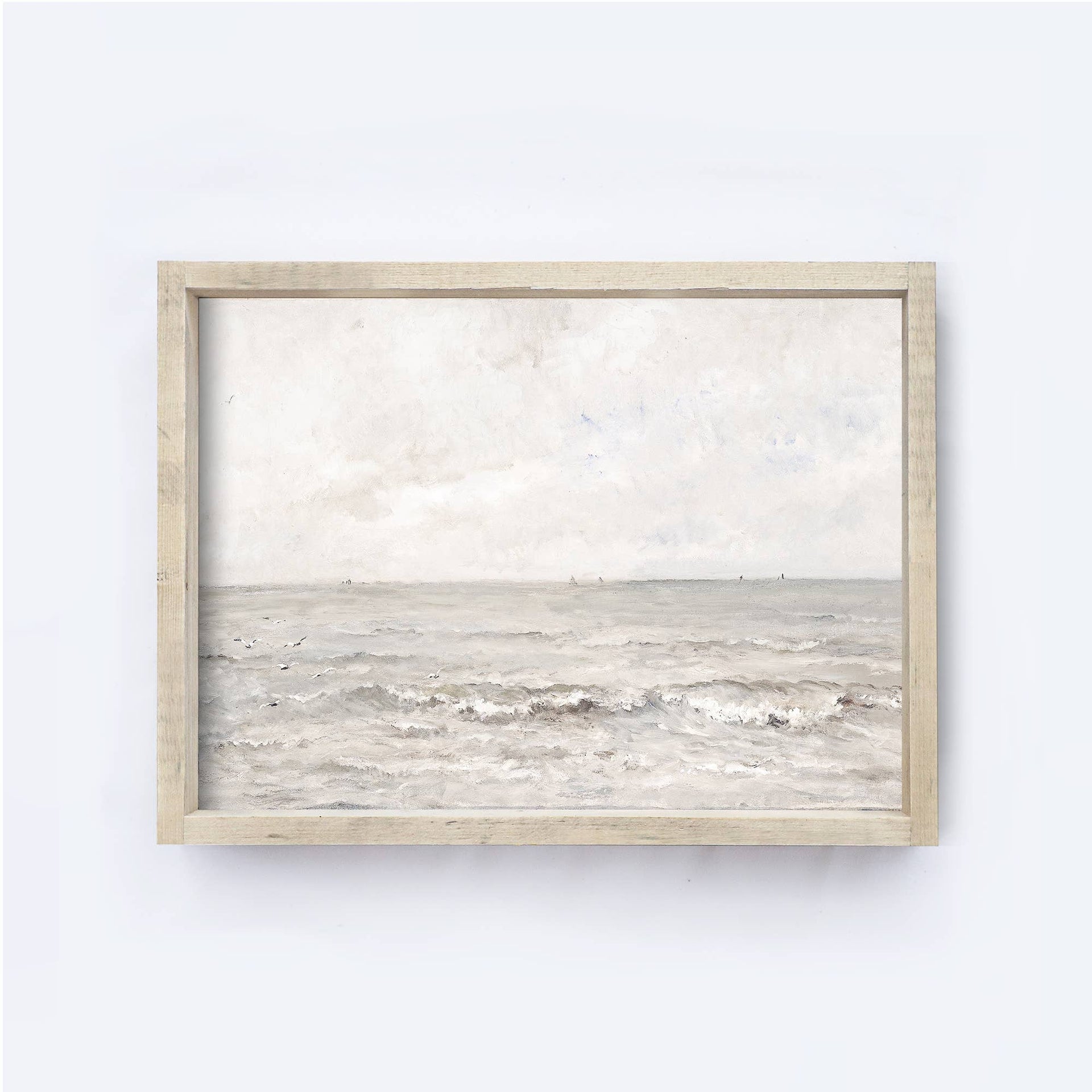Vintage Art Print | Coastal Wall Art Seascape Painting A120