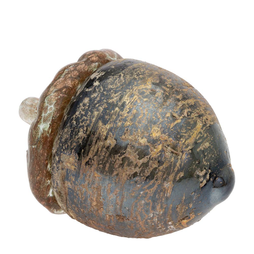 Umber Grain Glass Acorn | Fall Décor
