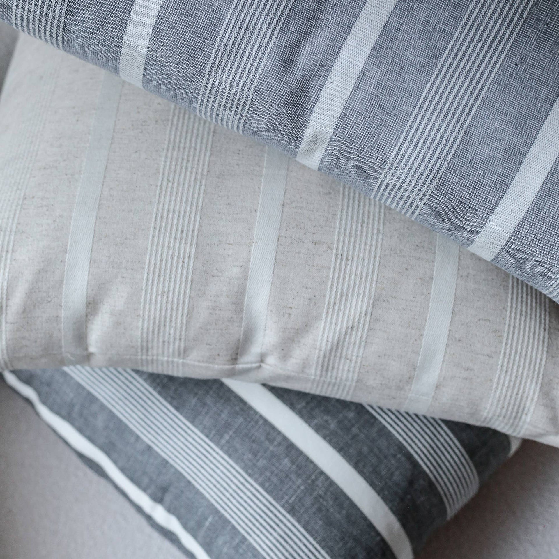 Linen Stripe Pillow Cover | Addison