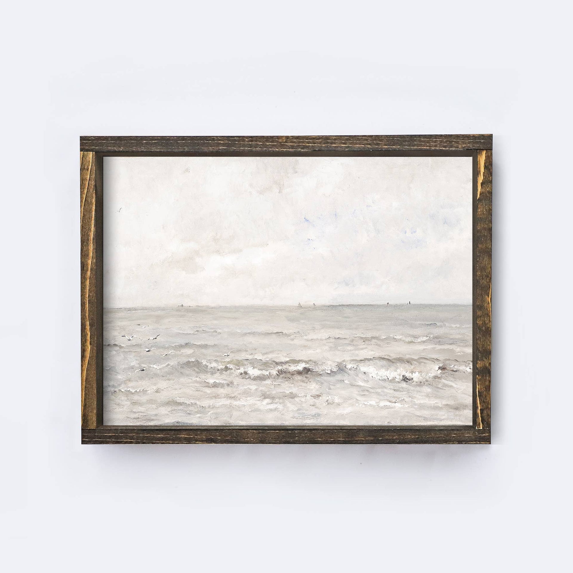 Vintage Art Print | Coastal Wall Art Seascape Painting A120