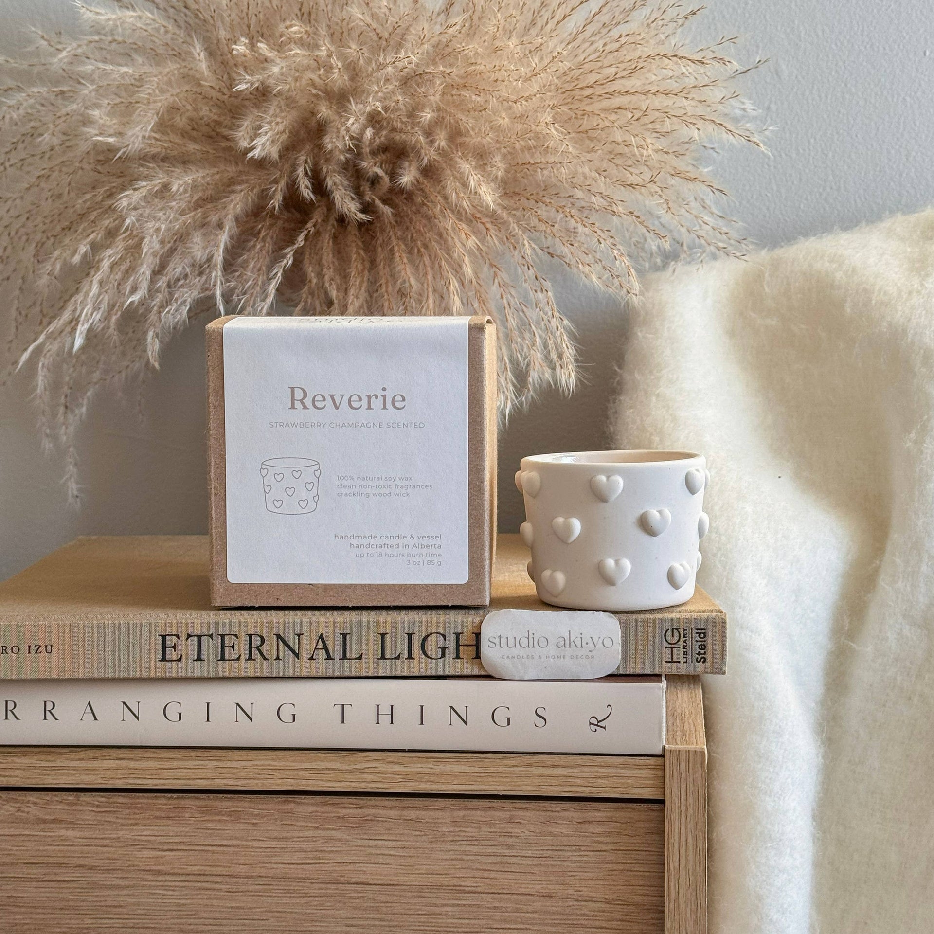 Heart Candle — Reverie Strawberry Champagne Soy Candle 3oz
